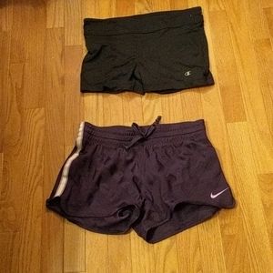 Nike and Champion shorts bundle